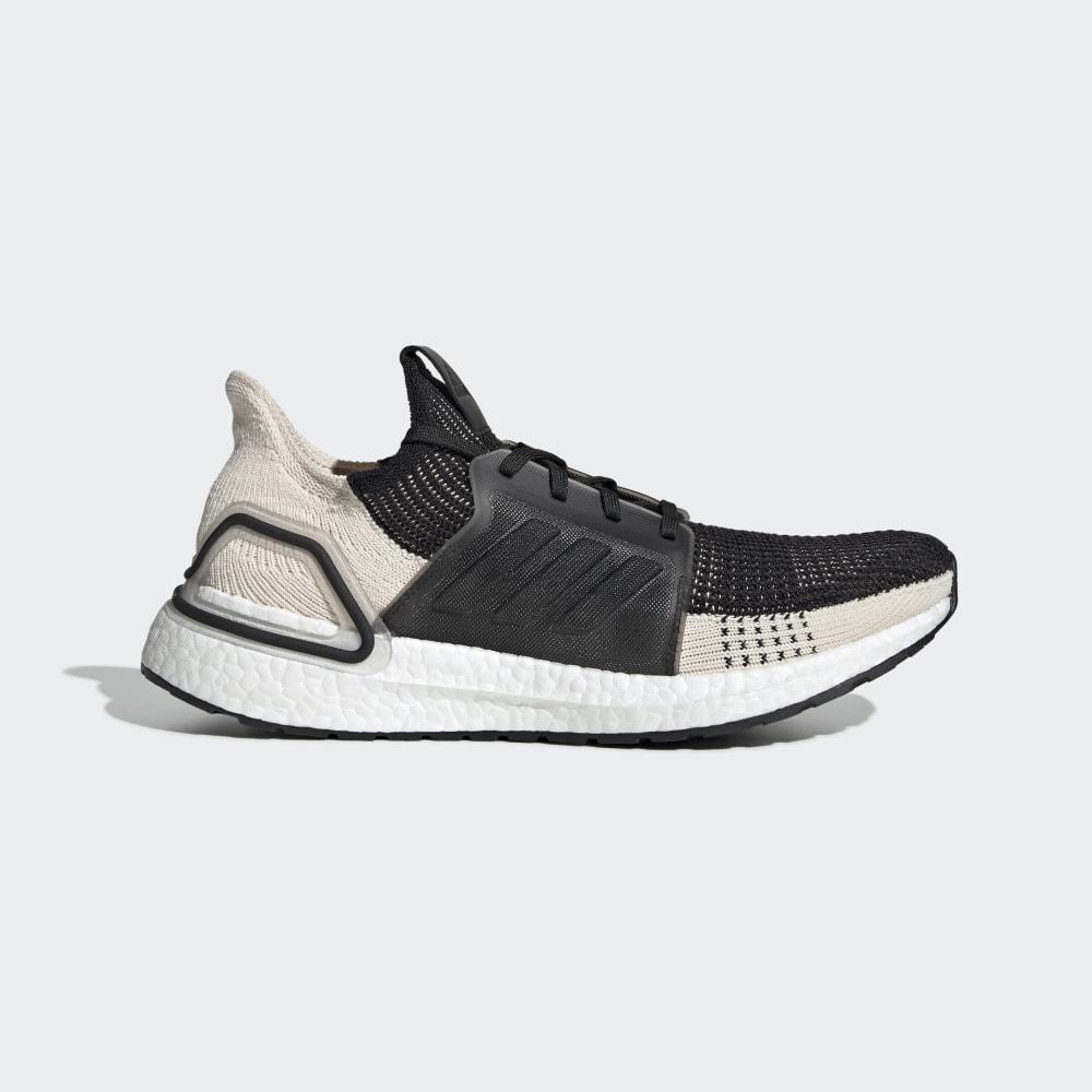 Adidasi Alergare Adidas Ultraboost 19 Barbati Romania - Negrii/Albi G27506